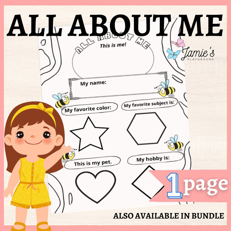 Interactive Back To School Writing Activity: All About Me Worksheet 10