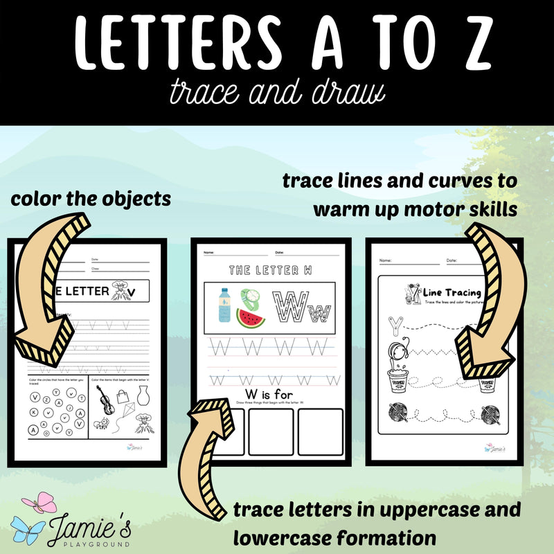 Alphabet Writing and Tracing Activity: Letter Recognition & Formation BUNDLE