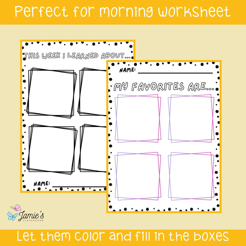 2nd Grade Morning Work - Coloring Pages & Writing Prompts | No Prep Activity