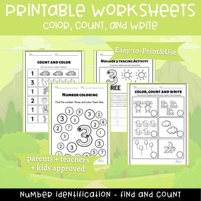 Number Tracing & Writing Activity | Number Formation Trace & Write - Number 3