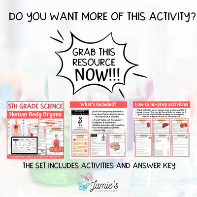 FREE Heart and its functions Life Science Activity