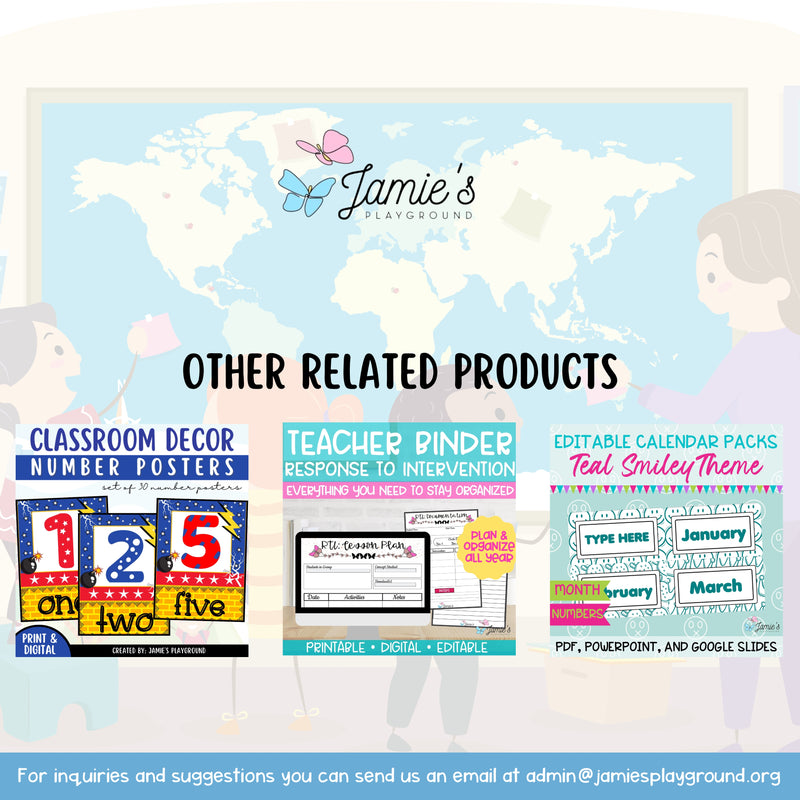 Classroom Schedule Cards 1 - EDITABLE Geography Daily Visual Schedule Cards