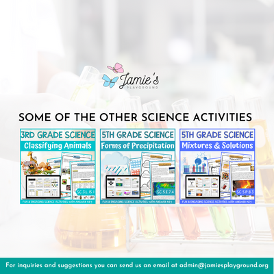 Experiment and Scientific Investigations Activity & Answer Key 5th Grade Science