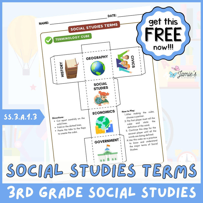 FREE Social Studies Vocabulary Game