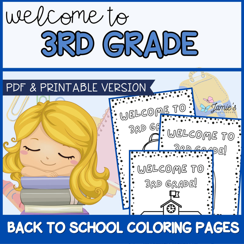 3rd Grade Morning Work - Coloring Pages & Writing Prompts | No Prep Activity