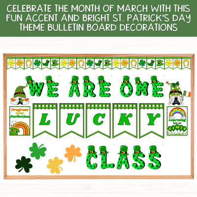 St. Patrick's Day Bulletin Board Kit BUNDLE | March Editable Bulletin Board