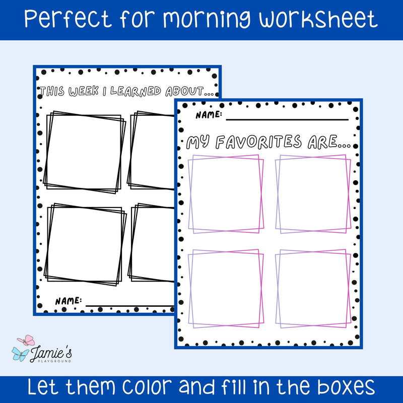 3rd Grade Morning Work - Coloring Pages & Writing Prompts | No Prep Activity