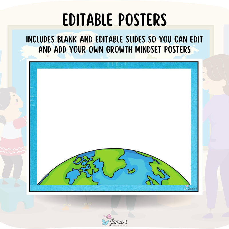 Editable Posters 1 - EDITABLE Geography Growth Mindset Posters