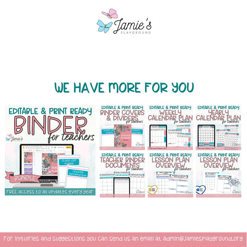 Editable Binder Covers for Teacher Binder and Planner | Pink & Teal Theme