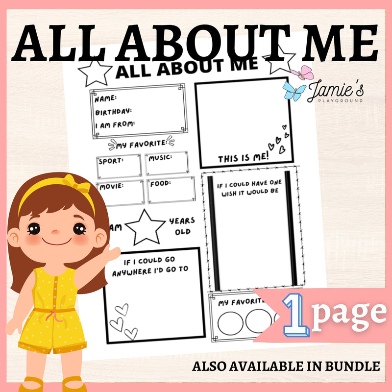 Interactive Back To School Writing Activity: All About Me Worksheet 16