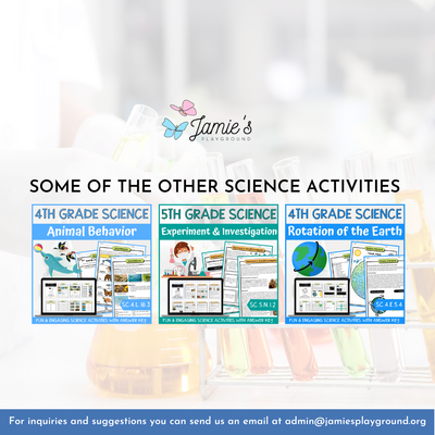 Science Experiment and Trials Activity & Answer Key 5th Grade Nature of Science