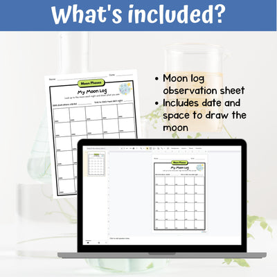 FREE My Moon Log Phases of the Moon Science Activity