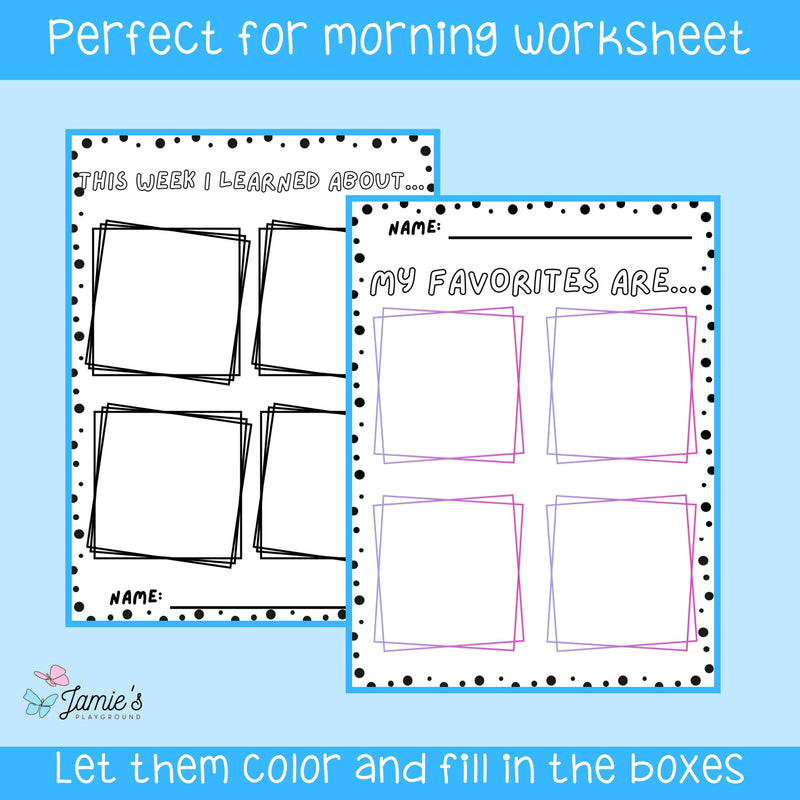 4th Grade Morning Work - Coloring Pages & Writing Prompts | No Prep Activity