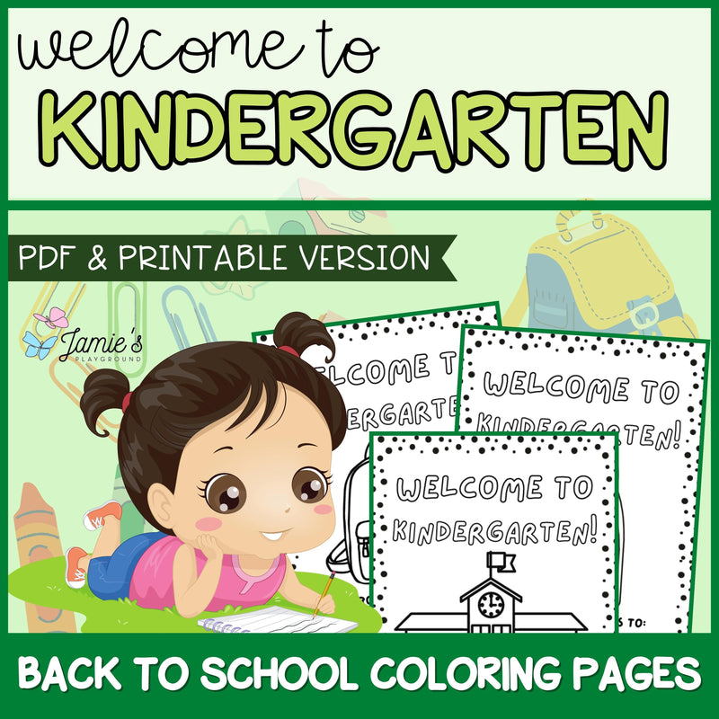 Kindergarten Morning Work - Coloring Pages & Writing Prompts | No Prep Activity