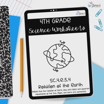 Rotation of the Earth Activity & Answer Key 4th Grade Earth & Space Science