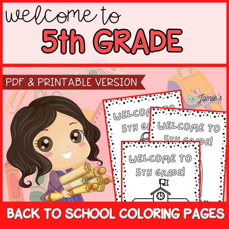 5th Grade Morning Work - Coloring Pages & Writing Prompts | No Prep Activity