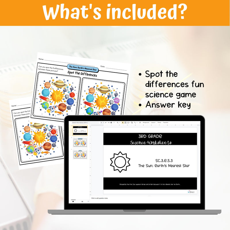 FREE Spot the Difference Earth & Space Science Activity