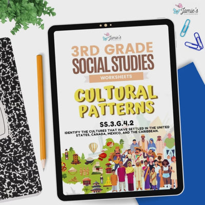 Cultures in North America Activity & Answer Key 3rd Grade Social Studies