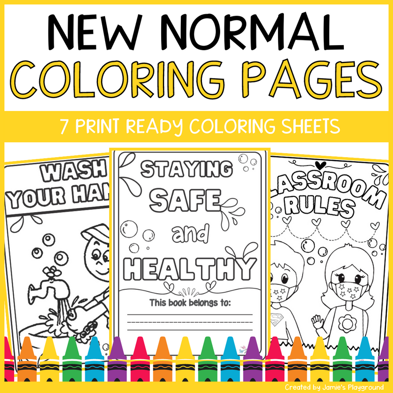 Staying Healthy Coloring Book COVID | Fun and Engaging Back to School Activity