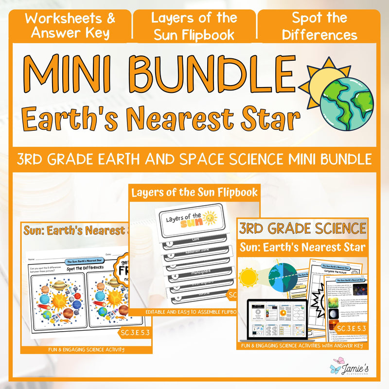 The Sun and Earth 3rd Grade Earth & Space Science MINI BUNDLE