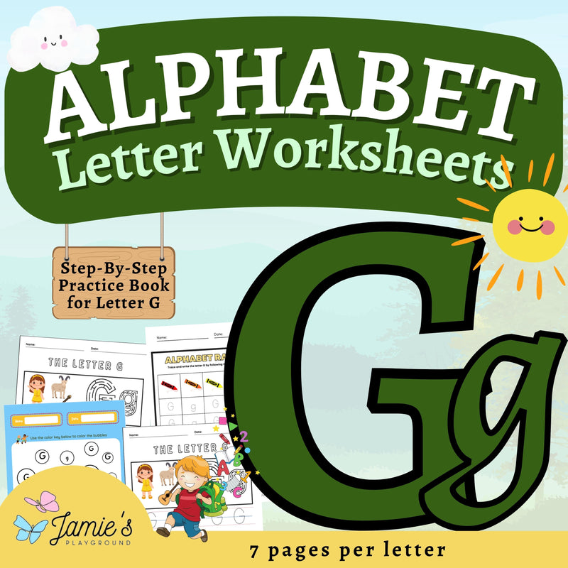 Alphabet Tracing & Writing Activity | Handwriting Practice Worksheet - Letter G