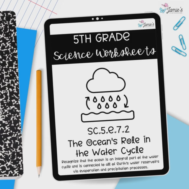 The Role of Ocean in Water Cycle Activity & Answer Key 5th Grade Earth Science