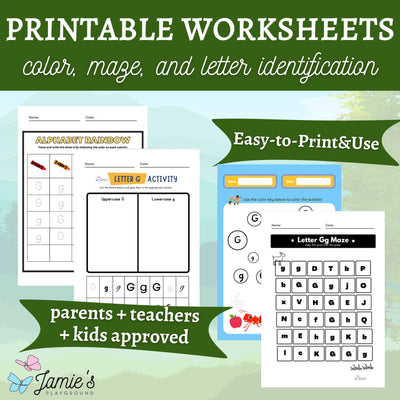 Alphabet Tracing & Writing Activity | Handwriting Practice Worksheet - Letter G