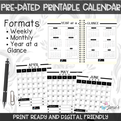 Editable Teacher Binder and Planner 2023 | FREE Updates Every Year | Black & White theme