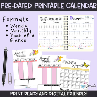 Editable Teacher Binder and Planner 2023 | FREE Updates Every Year | Butterfly theme