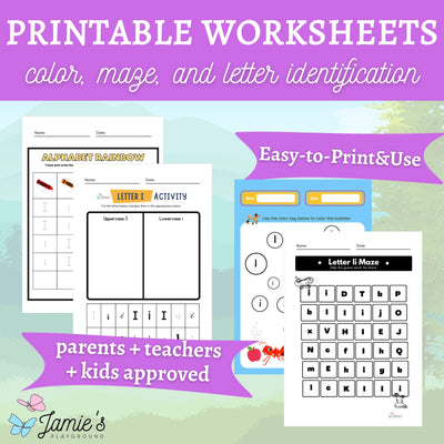 Alphabet Tracing & Writing Activity | Handwriting Practice Worksheet - Letter I