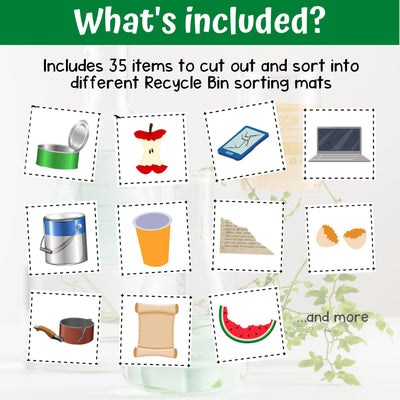 Waste Sorting Activity Earth Day Sorting Printable