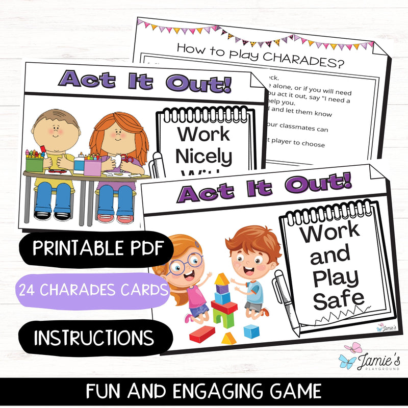 Classroom Rules & Expectations Charades: Fun & Engaging Back to School Activity