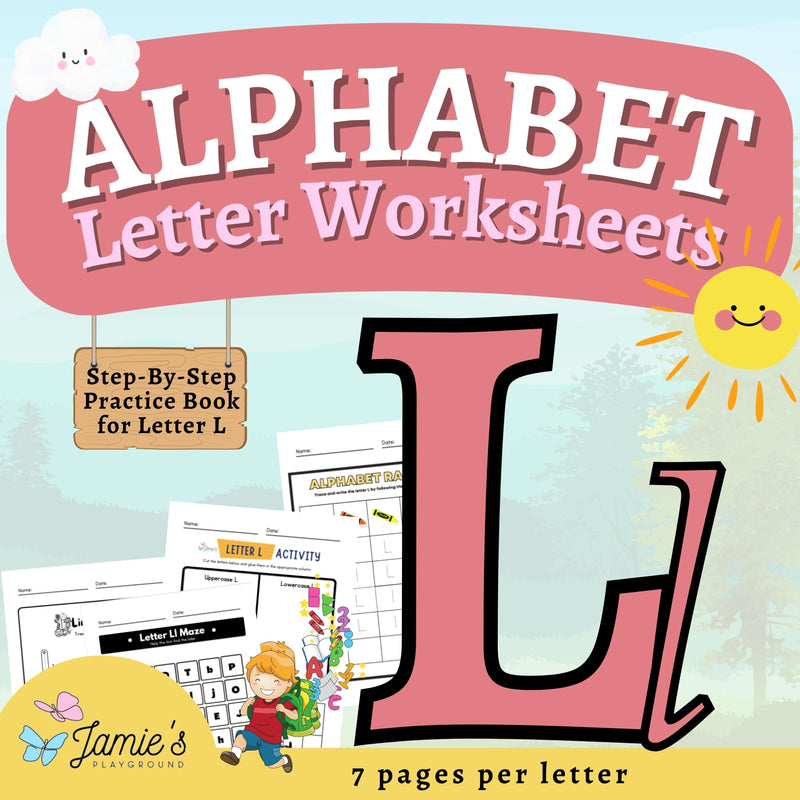 Alphabet Tracing & Writing Activity | Handwriting Practice Worksheet - Letter L