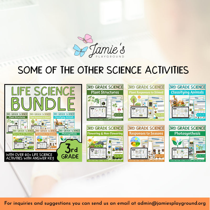 3rd Grade Physical Science BUNDLE - NGSS Aligned Activities & Answer Key