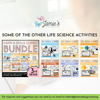 3rd Grade Life Science BUNDLE - NGSS Aligned Activities & Answer Key