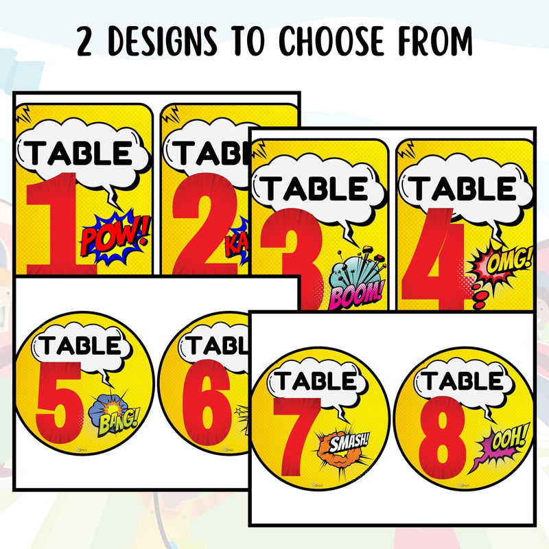 Table Number Signs - EDITABLE Classroom Decor Table/Group Signs