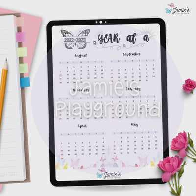 Editable Teacher Binder | Weekly Lesson Plans and Calendar 2023 | Butterfly theme