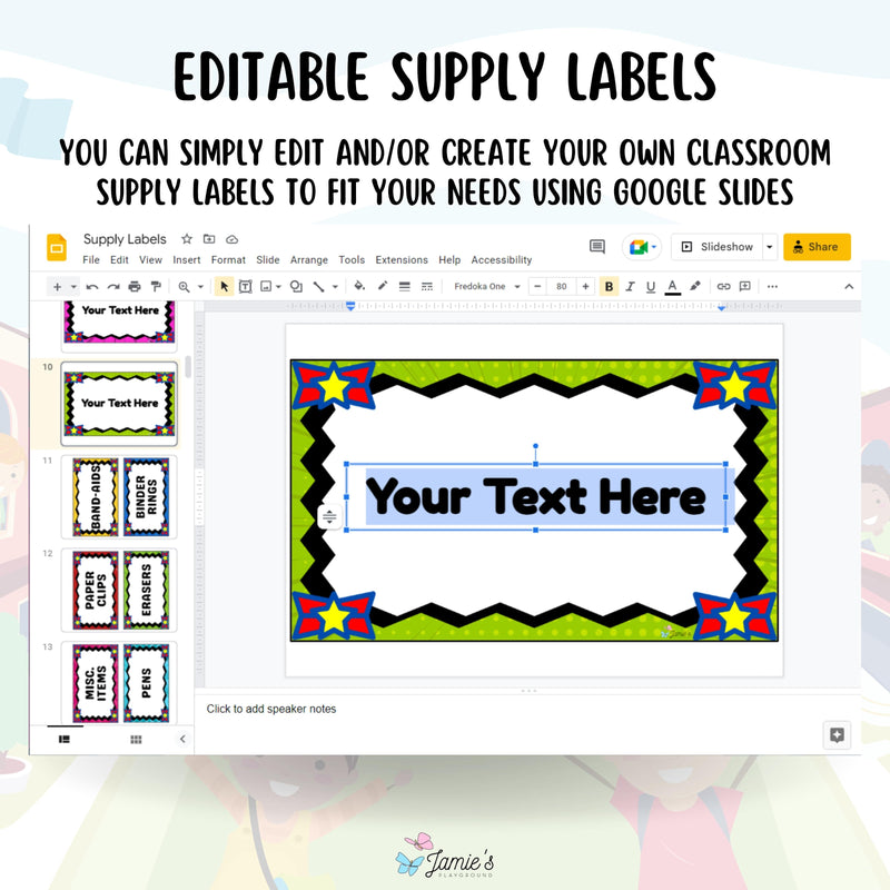 Classroom Supply Labels - EDITABLE Classroom Organization Colorful Supply Labels