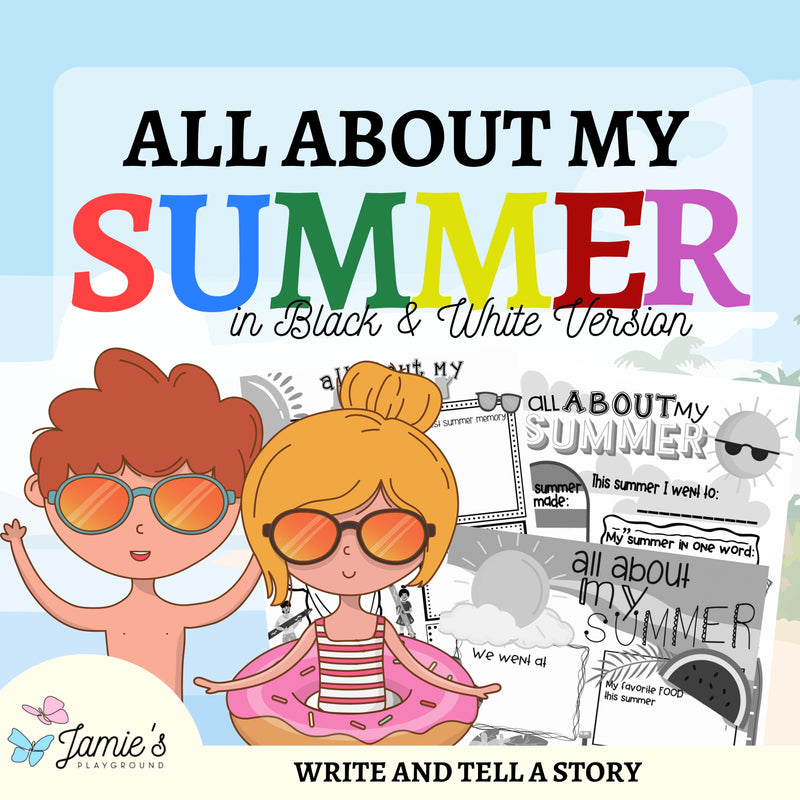 Summer Coloring Pages & Writing Prompts | End of the Year - Fun Summer Activity