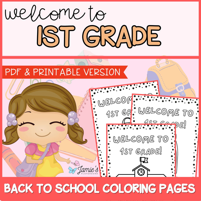 1st Grade Morning Work - Coloring Pages & Writing Prompts | No Prep Activity