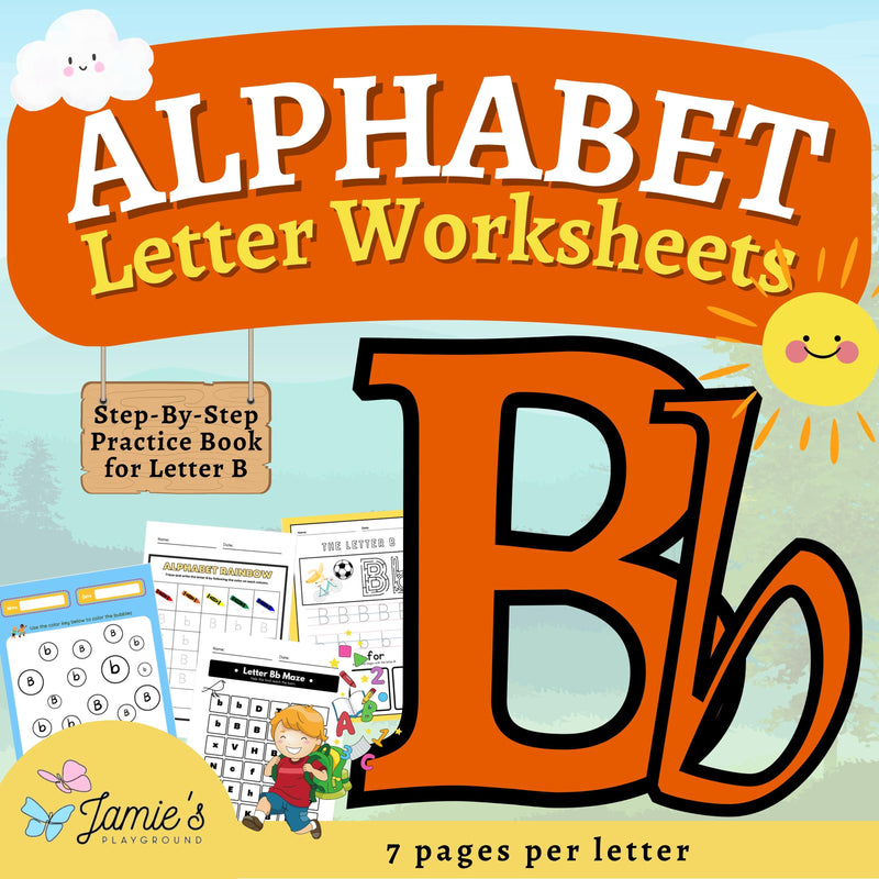 Alphabet Tracing & Writing Activity | Handwriting Practice Worksheet - Letter B