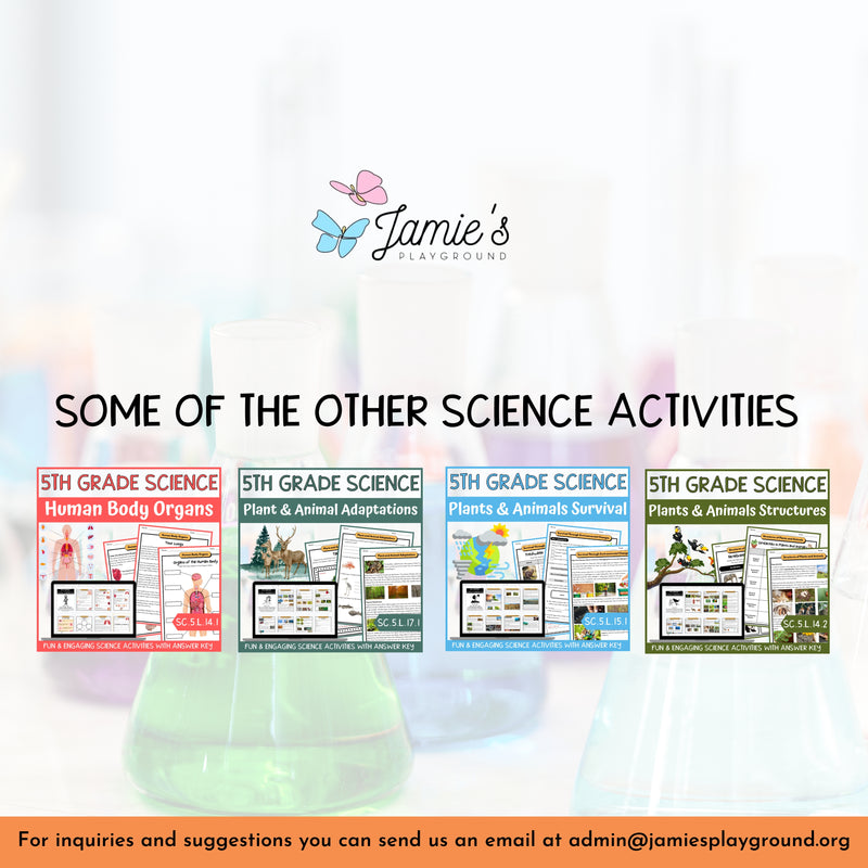 5th Grade Physical Science BUNDLE - NGSS Aligned Activities & Answer Key