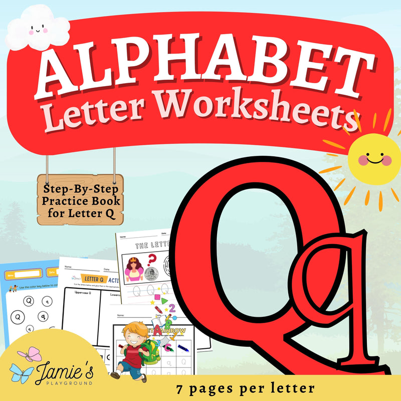 Alphabet Tracing & Writing Activity | Handwriting Practice Worksheet - Letter Q