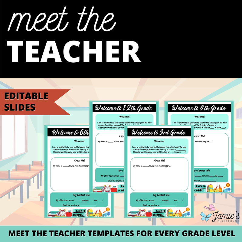 Parent Communication Log Editable Student Information Sheets