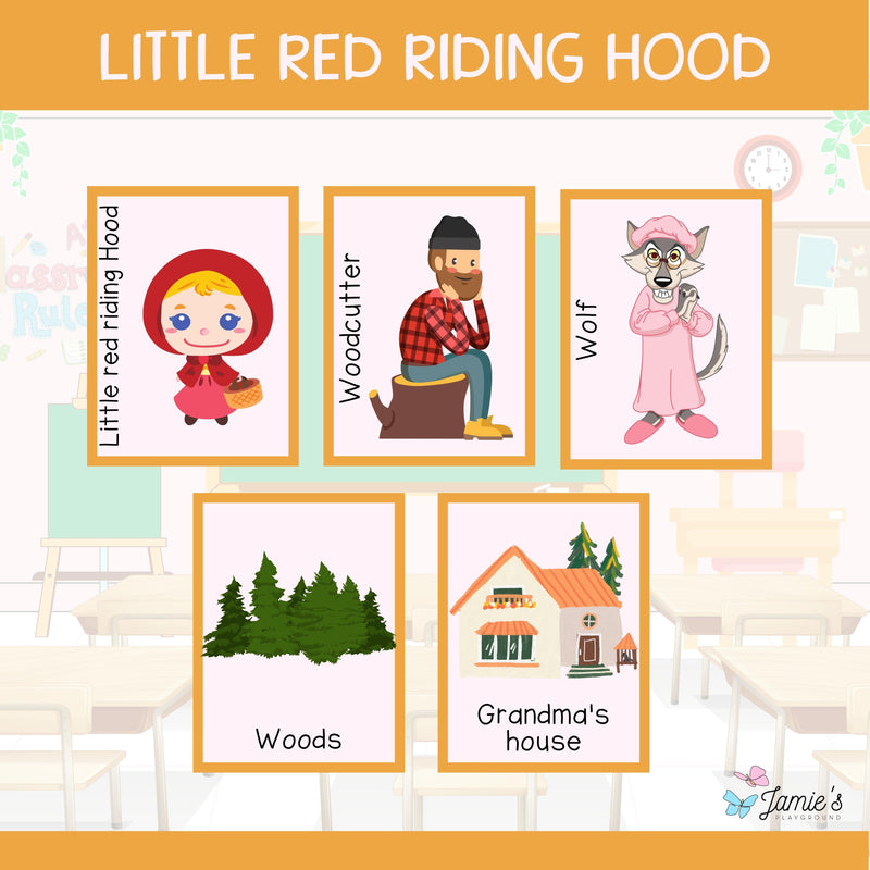 FREE - Identify Story Elements: Using Illustrations in Little Red Riding Hood