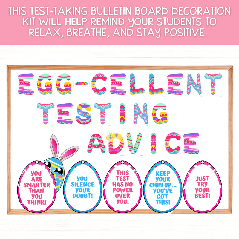 Easter Bunny | Test Taking Skills Spring Bulletin Board Kit for Test Prep