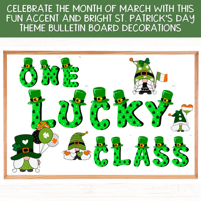 St. Patrick's Day Bulletin Board Letters Pack | March Editable Bulletin Board