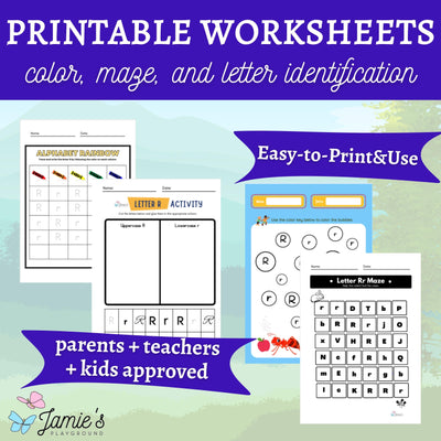 Alphabet Tracing & Writing Activity | Handwriting Practice Worksheet - Letter R