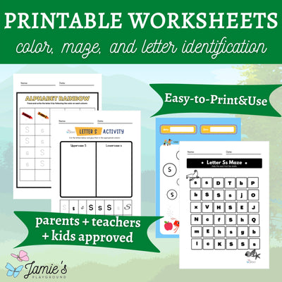 Alphabet Tracing & Writing Activity | Handwriting Practice Worksheet - Letter S