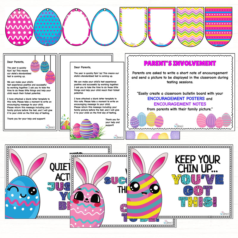 Easter Bunny | Test Taking Skills Spring Bulletin Board Kit for Test Prep